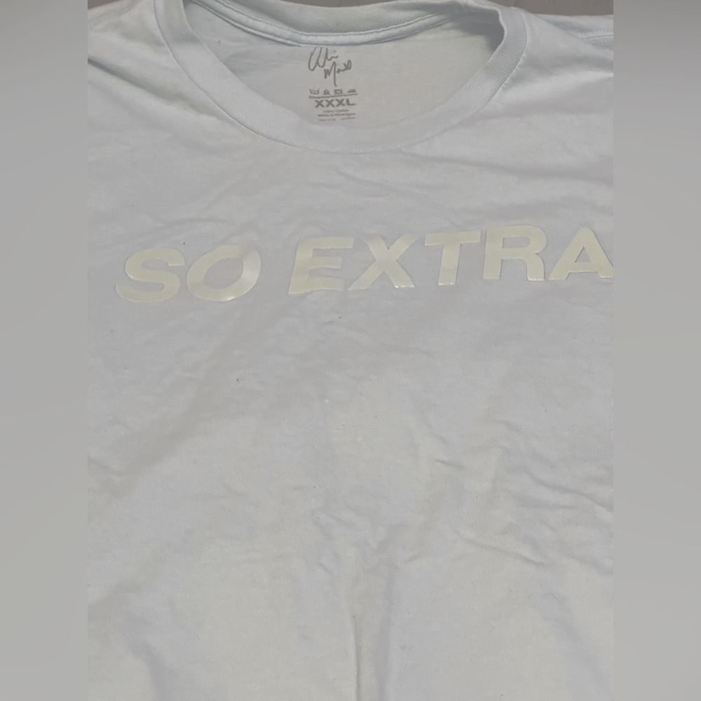 Rare Alisha Marie merch so extra letters, baby blue 3XL T-shirt super soft